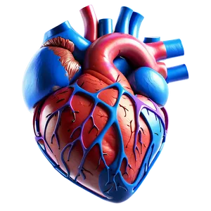 3d Anatomical Heart Model PNG 06122024 PNG