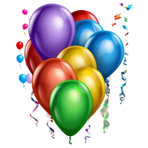3d Birthday Balloon PNG Gmp PNG
