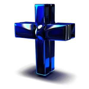 3d Blue Cross Visualization Png 30 PNG image