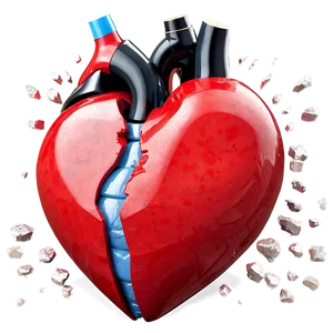 3d Broken Heart Png 77 PNG image