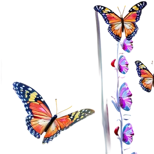 3d Butterfly Duo PNG 39