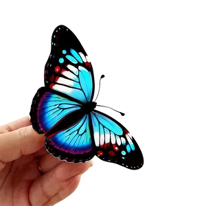 3d Butterfly In 3d Environment PNG Cey