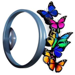 3d Butterfly In 3d Environment PNG Cql65