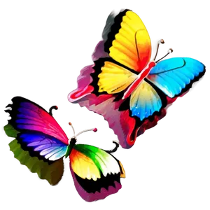 3d Butterfly With Bright Colors PNG 13 PNG