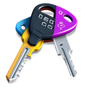 3d Car Keys Png 06122024 PNG image