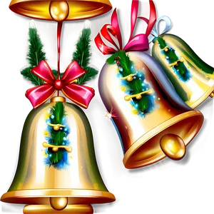 3d Christmas Bells PNG 06122024 PNG