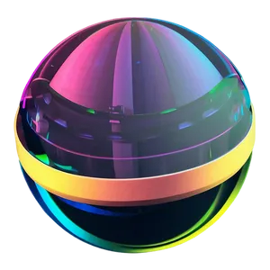 3d Circle With Holographic Effect PNG Uqt2 PNG