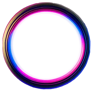 3d Circle With Neon Borders PNG 46