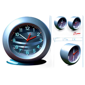 3d Clock Clipart PNG 06262024 PNG