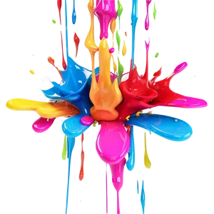 3d Color Splash PNG 06252024 PNG