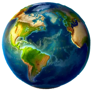 3d Earth For World Map Png 7 PNG image