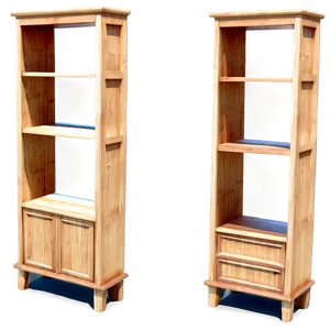 3d Empty Bookshelf PNG Tal PNG