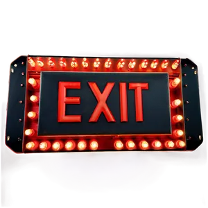 3d Exit Sign PNG Pgr