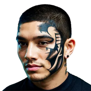 3d Face Tattoo Png 06122024 PNG image