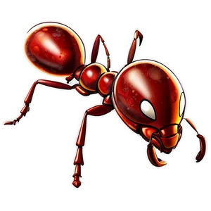 3d Fire Ant Graphic Png 06292024 PNG image