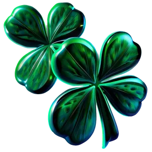 3d Four Leaf Clover PNG Bsk55