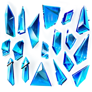 3d Glass Shards Png 46 PNG image