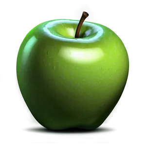 3d Green Apple PNG Bvn