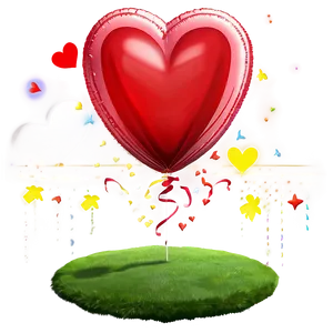 3d Heart Balloon PNG 06212024 PNG