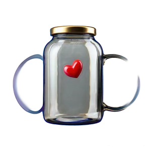 3d Heart In Jar Png 26 PNG image