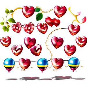 3d Heart Vector PNG 06132024