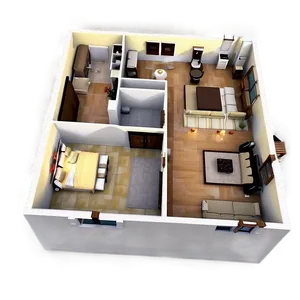 3d House Floor Plan Png 06262024 PNG image