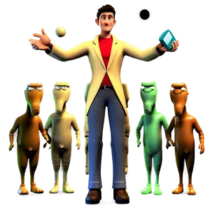 3d Man Cartoon Png 06272024 PNG image