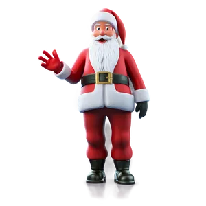 3d Man Santa Claus PNG 64