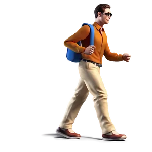 3d Man Walking Png 23 PNG image