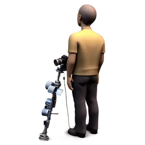 3d Man With Camera Png 06272024 PNG image