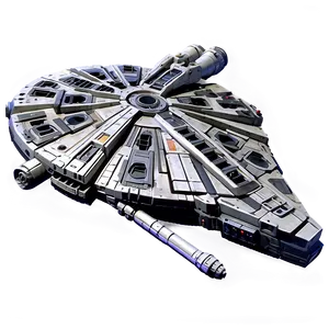 3d Millennium Falcon Png 06122024 PNG image