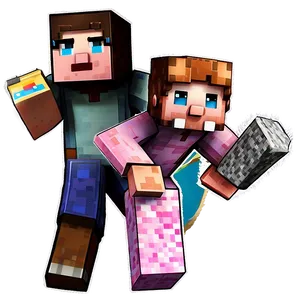 3d Minecraft Characters Png 05252024 PNG image