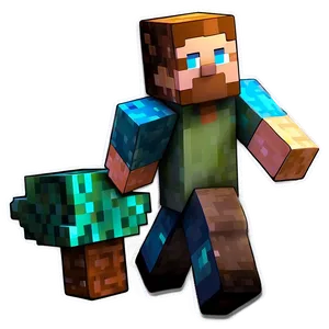 3d Minecraft Characters Png Urv PNG image