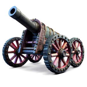 3d Model Cannon Png 05242024 PNG image
