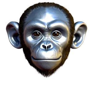 3d Monkey Face Model PNG 80 PNG