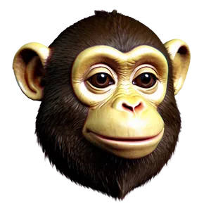 3d Monkey Face Model PNG Fwd63 PNG