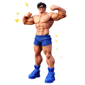 3d Muscle Man Png Nxw PNG image