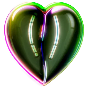 3d Neon Heart Png 06122024 PNG image