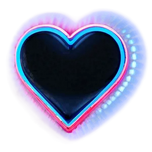 3d Neon Heart Png Rff36 PNG image