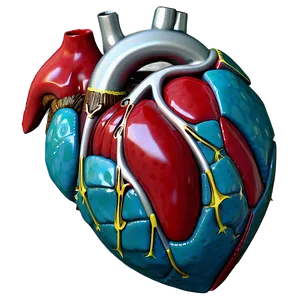 3d Open Heart Model Png 06212024 PNG image