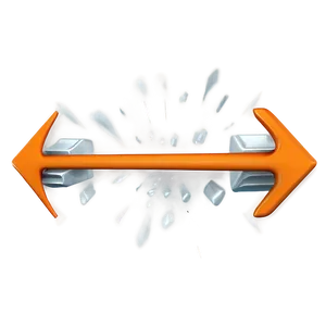 3d Orange Arrow Png 06262024 PNG image