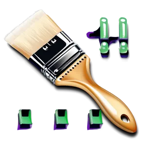 3d Paint Brush Png Fev84 PNG image