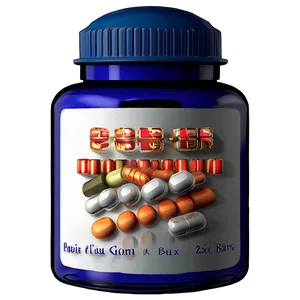3d Pill Bottle PNG 05252024 PNG