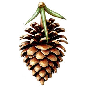 3d Pine Cone Png 06202024 PNG image