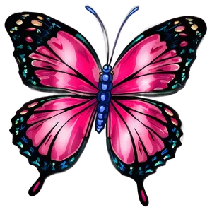 3d Pink Butterfly PNG 05232024