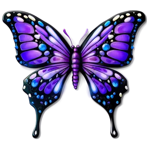 3d Purple Butterfly Png 05232024 PNG image