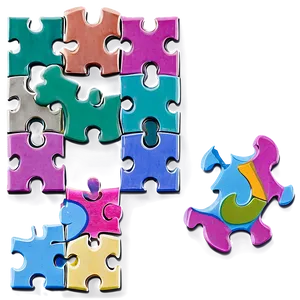 3d Puzzle Pieces Png Lwe70 PNG image