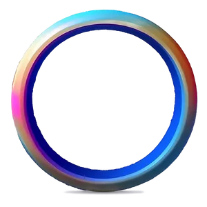 3d Rainbow Circle Visualization Png 06262024 PNG image