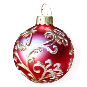 3d Red Ornament PNG 06212024 PNG
