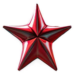 3d Red Star PNG 05232024